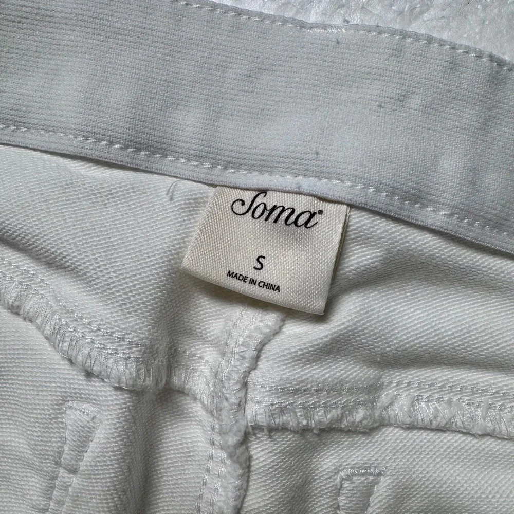 Soma Womens White Denim Skinny Jeans Size Small Stretch 5-Pocket Slim Fit Pants